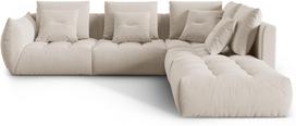 Modulinė sofa Micadoni Home Bloom Casino, ecru, dešininė, 316 x 310 cm x 95 cm