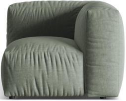 Modulinė sofa Micadoni Martina Boston, šviesiai žalia, 100 x 100 cm x 75 cm