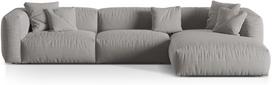 Modulinė sofa Micadoni Martina Boston, pilka, dešininė, 332 x 176 cm x 75 cm
