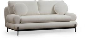 Sofa Hanah Home Livorno 2-Seat, balta, 92 x 188 cm x 85 cm