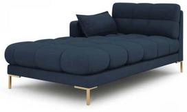 Sofa Micadoni Home Mamaia Chaise Longue, tamsiai mėlyna, kairinė, 185 x 105 cm x 75 cm