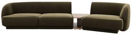 Modulinė sofa Micadoni Miley Blu 77, žalia, dešininė, 300 x 118 cm x 70 cm
