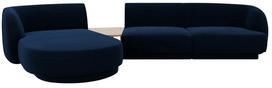 Modulinė sofa Micadoni Miley Blu86, mėlyna, kairinė, 300 x 145 cm x 70 cm