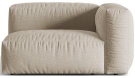 Modulinė sofa Micadoni Martina Structured, šviesiai smėlinė, dešininė, 121 x 106 cm x 75 cm