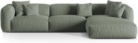 Modulinė sofa Micadoni Martina Boston, šviesiai žalia, dešininė, 332 x 176 cm x 75 cm