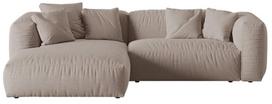 Modulinė sofa Micadoni Martina, tamsaus smėlio spalva, kairinė, 283 x 176 cm x 75 cm