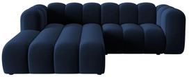 Kampinis modulinės sofos elementas Micadoni Lupine Sal5, royal blue, kairinė, 230 x 177 cm x 70 cm