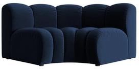 Kampinis modulinės sofos elementas Micadoni Lupine Sal5, royal blue, 185 x 95 cm x 70 cm