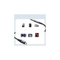 type c to type c laidas 2m - Joyroom SY-A07 USB-C to 3.5mm audio kabelis 1.2m juodas (Black) - 3 nuotrauka