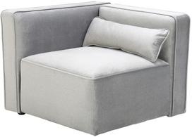 Modulinė sofa Kayoom Presley 125, sidabro/pilka, 87 x 86 cm x 68 cm