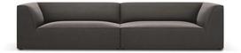 Sofa Micadoni Home Ruby Velvet, tamsiai pilka, 302 x 93 cm x 69 cm