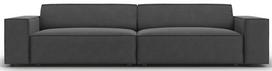 Sofa Micadoni Home Jodie Velvet 3 Seats, tamsiai pilka, 204 x 102 cm x 70 cm