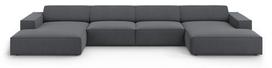 Sofa Micadoni Home Jodie, tamsiai pilka, 364 x 166 cm x 70 cm
