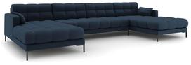 Sofa Micadoni Home Mamaia Panoramic, tamsiai mėlyna, 383 x 185 cm x 75 cm