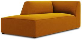 sezlongas - Sofa Micadoni Home Ruby Velvet Chaise Longue, geltona, kairinė, 181 x 93 cm x 69 cm - 1 nuotrauka