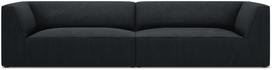 Sofa Micadoni Home Ruby, juoda, 302 x 93 cm x 69 cm