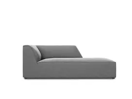 sezlongas - Sofa Micadoni Home Ruby Velvet Chaise Longue, šviesiai ruda, dešininė, 181 x 93 cm x 69 cm - 2 nuotrauka
