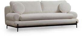 sofa livorno - Sofa Hanah Home Livorno 3-Seat, balta, 92 x 230 cm x 85 cm - 1 nuotrauka