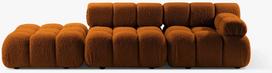 Modulinė sofa Micadoni Bellis, vario, dešininė, 282 x 94 cm x 70 cm