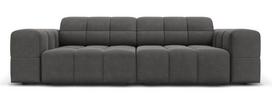 Sofa Micadoni Home Jennifer Velvet, pilka, 204 x 102 cm x 70 cm