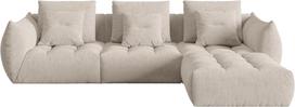 sofa micadoni home - Modulinė sofa Micadoni Home Bloom City05, tamsaus smėlio spalva, 332 x 216 cm x 95 cm - 1 nuotrauka