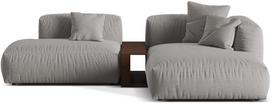 Modulinė sofa Micadoni Martina Boston, pilka, dešininė, 292 x 176 cm x 75 cm