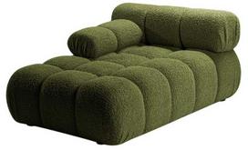 sezlongas - Modulinė sofa Micadoni Bellis, žalia, kairinė, 155 x 94 cm x 70 cm - 1 nuotrauka