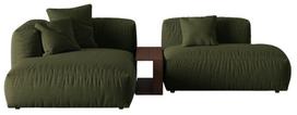 Modulinė sofa Micadoni Martina, žalia, kairinė, 292 x 176 cm x 75 cm