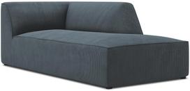 Sofa Micadoni Home Ruby Corduroy Chaise Longue, mėlyna, dešininė, 181 x 93 cm x 69 cm