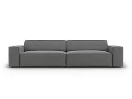 sofa micadoni home - Sofa Micadoni Home Jodie Velvet 3 Seats, šviesiai pilka, 204 x 102 cm x 70 cm - 2 nuotrauka