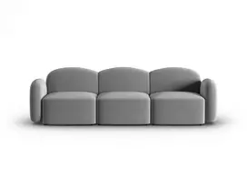 sofa micadoni home - Sofa Micadoni Home Blair, šviesiai pilka/lašišinė, 272 x 87 cm x 80 cm - 2 nuotrauka