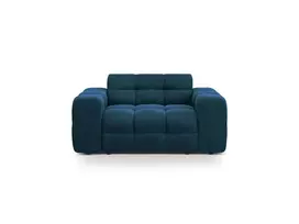 sofa micadoni home - Sofa Micadoni Home Kendal Velvet, tamsiai mėlyna, 156 x 103 cm x 79 cm - 2 nuotrauka