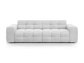 sofa micadoni home - Sofa Micadoni Home Kendal Velvet 4 Seats, šviesiai pilka, 255 x 103 cm x 79 cm - 2 nuotrauka