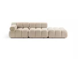 micadoni bellis - Modulinė sofa Micadoni Bellis, šviesiai smėlinė, dešininė, 282 x 94 cm x 70 cm - 2 nuotrauka