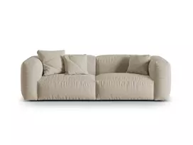 sofa micadoni martina - Modulinė sofa Micadoni Martina, šviesiai smėlinė, 240 x 106 cm x 75 cm - 2 nuotrauka