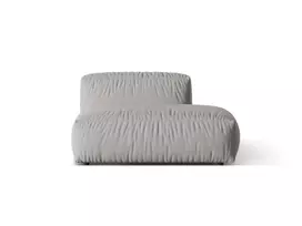 sofa micadoni martina - Modulinė sofa Micadoni Martina Boston, pilka, dešininė, 133 x 106 cm x 75 cm - 2 nuotrauka