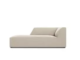 sezlongas - Sofa Micadoni Home Ruby Velvet Chaise Longue, šviesiai ruda, kairinė, 181 x 93 cm x 69 cm - 2 nuotrauka