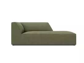 sezlongas - Sofa Micadoni Home Ruby Corduroy Chaise Longue, žalia, dešininė, 181 x 93 cm x 69 cm - 2 nuotrauka