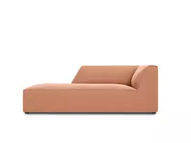 sezlongas - Sofa Micadoni Home Ruby Velvet Chaise Longue, rožinė, kairinė, 181 x 93 cm x 69 cm - 2 nuotrauka