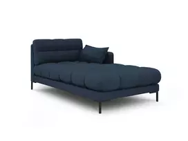 sezlongas - Sofa Micadoni Home Mamaia Chaise Longue, tamsiai mėlyna, dešininė, 185 x 105 cm x 75 cm - 2 nuotrauka