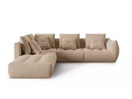 4.95 - Modulinė sofa Micadoni Bloom Velvet, smėlio ruda, kairinė, 316 x 310 cm x 95 cm - 2 nuotrauka