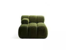 sezlongas - Modulinė sofa Micadoni Bellis, žalia, kairinė, 155 x 94 cm x 70 cm - 2 nuotrauka