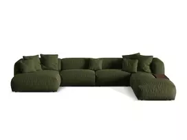modulines kampines sofos - Modulinė sofa Micadoni Martina Boston, žalia, dešininė, 406 x 280 cm x 75 cm - 2 nuotrauka