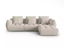 sofa micadoni home - Modulinė sofa Micadoni Home Bloom City05, tamsaus smėlio spalva, 332 x 216 cm x 95 cm - 2 nuotrauka