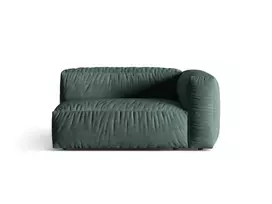 sofa micadoni martina - Modulinė sofa Micadoni Martina Velvet, tamsiai žalia, dešininė, 160 x 106 cm x 75 cm - 2 nuotrauka