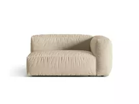 sofa micadoni martina - Modulinė sofa Micadoni Martina Velvet, šviesiai smėlinė, dešininė, 160 x 106 cm x 75 cm - 2 nuotrauka