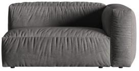 Modulinė sofa Micadoni Martina Velvet, pilka, dešininė, 160 x 106 cm x 75 cm