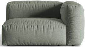 Modulinė sofa Micadoni Martina Structured, šviesiai žalia, dešininė, 121 x 106 cm x 75 cm