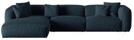 Modulinė sofa Micadoni Martina, mėlyna, kairinė, 332 x 176 cm x 75 cm