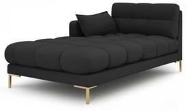Sofa Micadoni Home Mamaia Chaise Longue, tamsiai pilka, kairinė, 185 x 105 cm x 75 cm